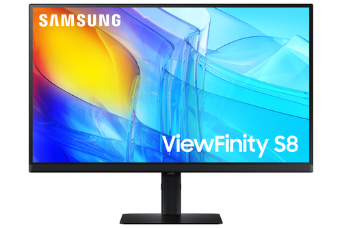 Samsung ViewFinity S8 S27D800EAU - S80D Series - écran LED - 27" - 3840 x 2160 UHD @ 60 Hz - IPS - 350 cd/m² - 1000:1 - HDR10 - 5 ms - HDMI, DisplayPort - noir 