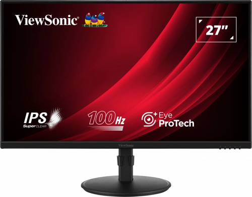 ViewSonic VG2708A-MHD - Écran LED - 27" - 1920 x 1080 Full HD (1080p) @ 100 Hz - IPS - 250 cd/m² - 1300:1 - 5 ms - HDMI, VGA, DisplayPort - haut-parleurs 