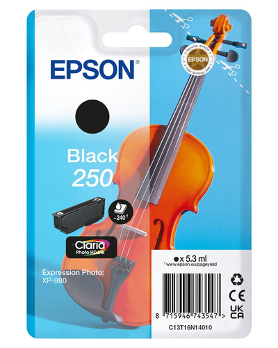 Epson 250 - 5.3 ml - noir - original - blister - cartouche d'encre - pour P/N: C11CL95402 