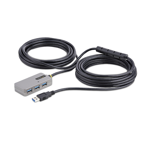 StarTech.com Hub USB-A à 4 Ports - Câble d'Extension USB 3.0 de 10 mètres - Concentrateur (hub) - 4 x USB 3.2 Gen 1 - de bureau 
