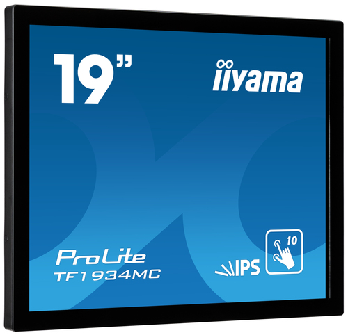 iiyama ProLite TF1934MC-B7X - Écran LED - 19" - cadre ouvert - écran tactile - 1280 x 1024 - IPS - 350 cd/m² - 1000:1 - 14 ms - HDMI, VGA, DisplayPort - noir 