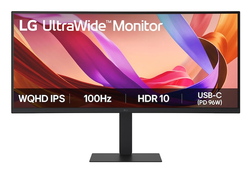 LG UltraWide 34U650A-B - Écran LED - incurvé - 34" - 3440 x 1440 UWQHD @ 100 Hz - IPS - 300 cd/m² - 1000:1 - HDR10 - 5 ms - HDMI, DisplayPort, USB-C - haut-parleurs 