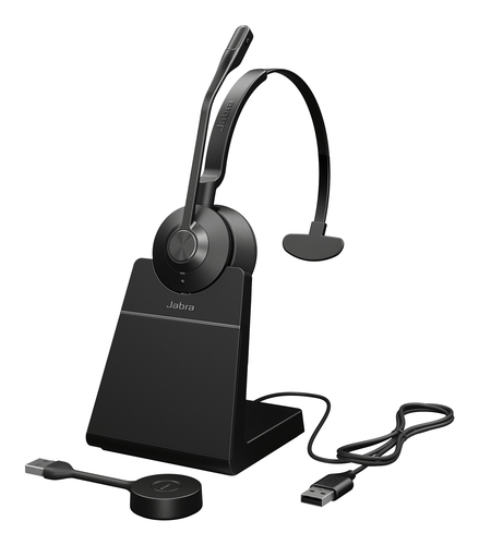 Jabra Engage 55 SE Mono - Micro-casque - sur-oreille - DECT - sans fil - USB-A via adaptateur DECT - certifié UC 