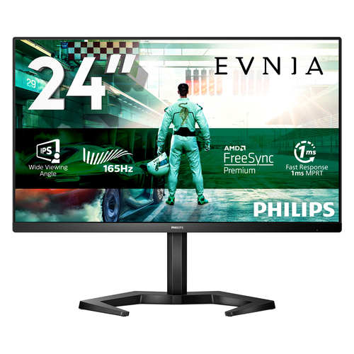 Philips Momentum 3000 24M1N3200VS - Écran LED - 24" (23.8" visualisable) - 1920 x 1080 Full HD (1080p) @ 165 Hz - VA - 350 cd/m² - 3500:1 - 1 ms - 2xHDMI, DisplayPort - haut-parleurs - noir texturé 