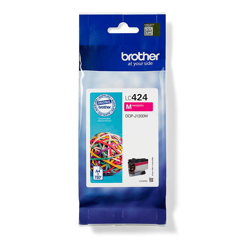 Brother LC424M - Magenta - original - cartouche d'encre - pour Brother DCP-J1200W 