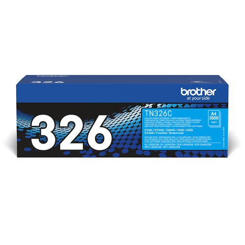 Brother TN326C - Cyan - original - cartouche de toner - pour Brother DCP-L8400CDN, DCP-L8450CDW, MFC-L8650CDW 