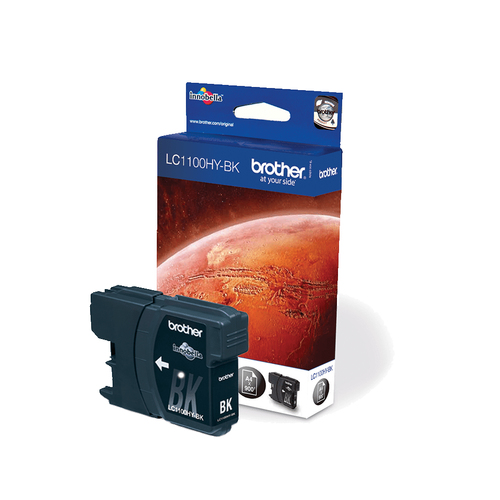 Brother LC1100HYBK - À rendement élevé - noir - original - cartouche d'encre - pour Brother DCP-6690CW, Justio MFC-5890CN - disponible 15 jours 