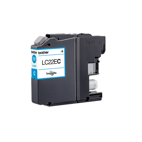 Brother LC22EC - Très Haut Rendement - cyan - original - cartouche d'encre - pour Brother MFC-J5920DW
