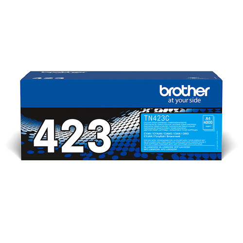 Brother TN423C - Jumbo Yield - cyan - original - cartouche de toner - pour Brother DCP-L8410CDW, DCP-L8410CDWT, HL-L8360CDWMT, MFC-L8690CDW 