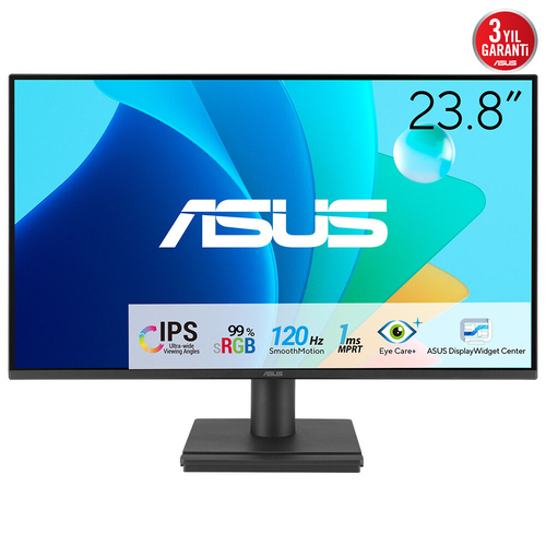 ASUS VA249HG - Écran LED - jeux - 24" - 1920 x 1080 Full HD (1080p) @ 120 Hz - IPS - 300 cd/m² - 1500:1 - 1 ms - HDMI, VGA - noir 