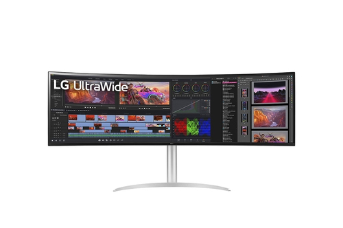 LG UltraWide 49WQ95C-W - Écran LED - incurvé - 49" - 5120 x 1440 UltraWide Dual QHD @ 144 Hz - Nano IPS - 400 cd/m² - 1000:1 - DisplayHDR 400 - 5 ms - 2xHDMI, DisplayPort, USB-C - haut-parleurs 
