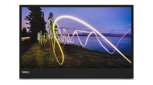 Lenovo ThinkVision M15 - Écran LED - 15.6" - portable - 1920 x 1080 Full HD (1080p) @ 60 Hz - IPS - 250 cd/m² - 1000:1 - 6 ms - 2xUSB-C - noir corbeau - disponible 15 jours 