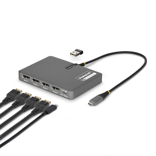 StarTech.com - Station d'accueil - USB-C / Displayport - 4 x DP - Conformité TAA