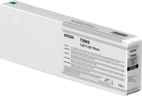 Epson T55K9 - 700 ml - noir clair - original - cartouche d'encre - pour SureColor SC-P6000, SC-P7000, SC-P7000V, SC-P8000, SC-P9000, SC-P9000V - disponible 15 jours 