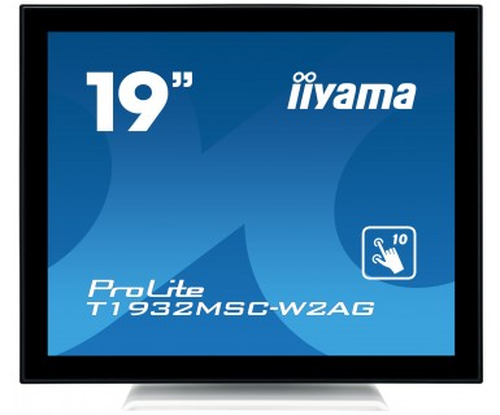 iiyama ProLite T1932MSC-W2AG - Écran LED - 19" - écran tactile - 1280 x 1024 - IPS - 250 cd/m² - 1000:1 - 14 ms - DVI-D, VGA - haut-parleurs - blanc 