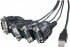 Convertisseur USB - Serie RS232 prolific - 4 ports DB9 - disponible 24 / 48h 