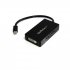 Startech Adaptateur de voyage Mini DisplayPort vers DVI / DisplayPort / HDMI - Convertisseur vidéo Mini DP 3-en-1 - Noir - Adaptateur vidéo - Mini DisplayPort mâle pour DVI-D, HDMI, DisplayPort femelle - 15 cm - noir 