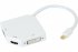 CONVERTISSEUR miniDisplayPort 1.2 vers DVI OU HDMI OU VGA 