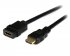 StarTech.com Câble d'extension / Rallonge HDMI Ultra HD 4K x 2K de 2m - Cordon HDMI vers HDMI - Mâle / Femelle - Noir - Plaqués or - Câble de rallonge HDMI - HDMI mâle pour HDMI femelle - 2 m - blindé - noir - pour P/N: CDP2HDMM2MB, DP2HDMM2MB, HDDVIMM3, 