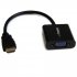 Startech - Adaptateur vidéo - HDMI mâle pour HD-15 (VGA) femelle - 24.5 cm - noir - support 1080p, actif - pour P/N: DK30C2DPEPUE, DK30C2DPPDUE, DK31C3HDPD, DK31C3HDPDUE, SV211HDUC, SV221HUC4K 
