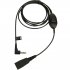 Jabra - Câble pour casque micro - Déconnexion rapide mâle pour mini-phone stereo 3.5 mm mâle - pour Alcatel 8 Series IPTouch 4038, 4068 