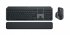 Logitech MX Keys S Combo - Ensemble clavier et souris - rétroéclairé - sans fil - Bluetooth LE - AZERTY - Français - commutateur : commutateurs à clé à ciseaux - graphite - avec Palm Rest 