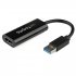 Startech Adaptateur USB vers HDMI - Carte graphique externe - USB 3.0 - Slim - 1080p - Adaptateur multi-écrans - Câble adaptateur - Conformité TAA - USB type A mâle pour HDMI femelle - 19 cm - noir - support 1080p - pour P/N: HDDVIMM3, HDMM12, HDMM15, HDM 