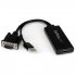 StarTech.com Adaptateur VGA vers HDMI avec audio USB et alimentation USB - Convertisseur portable VGA vers HDMI - M/F - 1080p - Blanc - Câble adaptateur - HD-15 (VGA), USB type B mâle pour HDMI femelle - 26 cm - noir - alimentation USB, support 1080p, act 