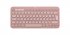 Logitech Pebble Keys 2 K380s - Clavier - sans fil - Bluetooth LE - AZERTY - Français - rose ton sur ton 