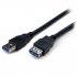StarTech.com Câble d'extension USB 3.0 SuperSpeed de 2m - Rallonge / Prolongateur USB A vers A - Répéteur USB 3.0 - M/F - Noir - Rallonge de câble USB - USB type A (F) pour USB type A (M) - USB 3.0 - 2 m - noir - pour P/N: HB30A4AIB, SV211DPUA4K, SV211HDU 