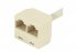 Eclateur de paires RJ45 UTP LAN + LAN - cordon 15 cm 