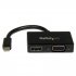 StarTech.com Adaptateur audio / vidéo de voyage - Convertisseur 2-en-1 Mini DisplayPort vers HDMI ou VGA - 1920x1200 / 1080p - Convertisseur vidéo - DisplayPort - HDMI, VGA - noir 