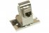 Support 1 port keystone pour rail DIN 