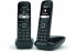 Gigaset AS690 DUO téléphone DECT noir - base + 2 combinés 