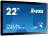 iiyama ProLite TF2215MC-B2 - Écran LED - 22" (21.5" visualisable) - cadre ouvert - écran tactile - 1920 x 1080 Full HD (1080p) @ 60 Hz - IPS - 350 cd/m² - 1000:1 - 14 ms - HDMI, VGA, DisplayPort - noir 