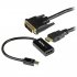 StarTech.com Kit de connectiques Mini DisplayPort vers DVI - Convertisseur actif Mini DP vers HDMI avec câble HDMI vers DVI de 1,8 m - Convertisseur vidéo - DisplayPort - DVI, HDMI 