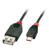 Lindy Câble OTG USB 2.0 Type Micro-B vers A, 0.5m 
