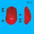 Logitech M330 SILENT PLUS - Souris - 3 boutons - sans fil - 2.4 GHz - récepteur sans fil USB - rouge 