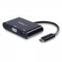 StarTech.com Adaptateur multiport USB-C vers VGA - Convertisseur USB Type-C de voyage avec port USB-A et Power Delivery - Station d'accueil - USB-C / Thunderbolt 3 - VGA 