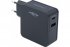 CHARGEUR SECTEUR 2 PORTS USB + TYPE C POWER DELIVERY 45 W 