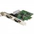 Startech Carte PCI Express à 2 ports série DB9 RS232 - Adaptateur PCIe série avec UART 16C1050 à deux voies (PEX2S1050) - Adaptateur série - PCI Express x1 profil bas - RS-232 x 2 