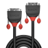 Lindy Câble DVI-D Dual Link, Black Line, 0.5m 