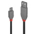 Lindy Câble USB 2.0 type A vers Micro-B, Anthra Line, 0.2m 
