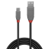 Lindy Câble USB 2.0 type A vers Micro-B, Anthra Line, 0.2m 