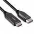 Lindy Câble adaptateur DisplayPort actif vers HDMI 4K120Hz 1m 