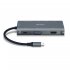 Lindy DST-Mini Plus, Mini Docking Station USB-C pour Laptop avec prise en charge 4k HDMI, VGA & charge 100W 