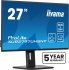 iiyama ProLite XUB2797UHSNP-B1 - Écran LED - 27" - 3840 x 2160 4K @ 60 Hz - IPS - 350 cd/m² - 1300:1 - 4 ms - HDMI, DisplayPort, USB-C - haut-parleurs - noir, mat 