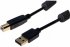 Cordon USB 2.0 type A / B avec ferrites noir - 1,5 m 