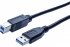 Cordon USB 3.0 type A / B noir - 3,0 m 