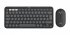 Logitech Pebble 2 Combo for Mac - Ensemble clavier et souris - sans fil - Bluetooth LE - AZERTY - Français - graphite ton sur ton 